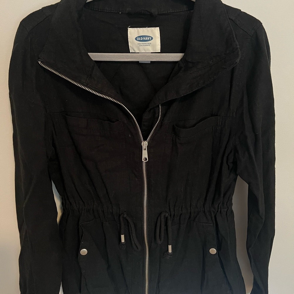 Old Navy Women's Black Utility Jacket